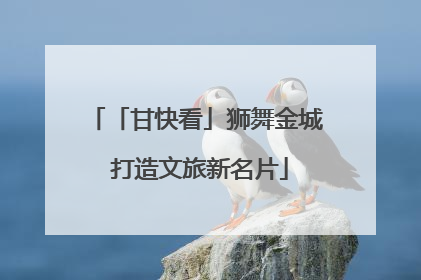 「甘快看」狮舞金城 打造文旅新名片