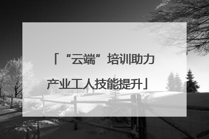 “云端”培训助力产业工人技能提升