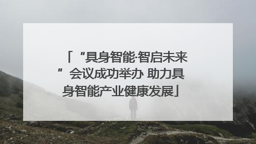 “具身智能·智启未来”会议成功举办 助力具身智能产业健康发展