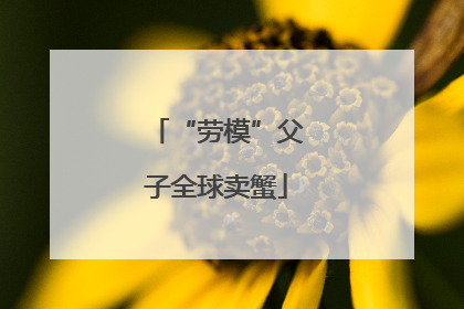 “劳模”父子全球卖蟹
