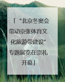 “北京冬奥会带动京张体育文化旅游带建设”专题展览在崇礼开幕