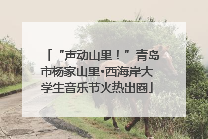 “声动山里！”青岛市杨家山里•西海岸大学生音乐节火热出圈