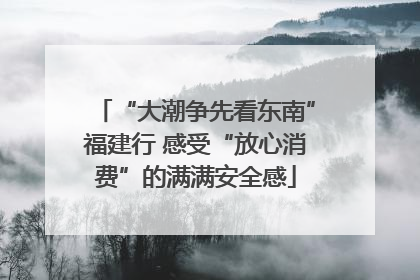 “大潮争先看东南”福建行 感受“放心消费”的满满安全感
