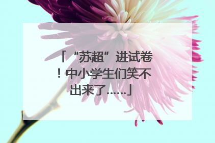 “苏超”进试卷！中小学生们笑不出来了……