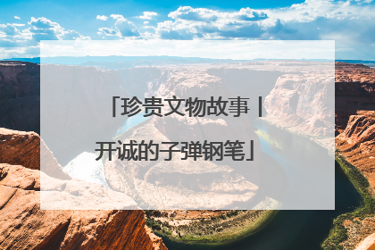 珍贵文物故事丨开诚的子弹钢笔