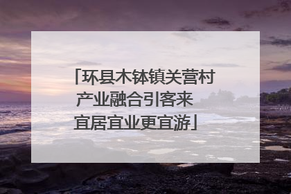 环县木钵镇关营村 产业融合引客来 宜居宜业更宜游