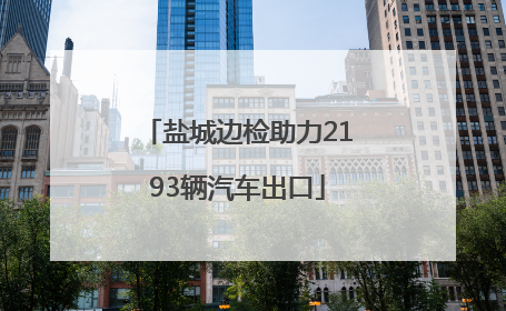 盐城边检助力2193辆汽车出口