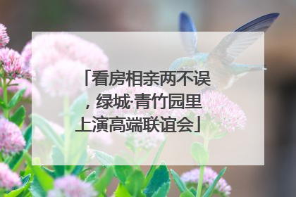 看房相亲两不误，绿城·青竹园里上演高端联谊会
