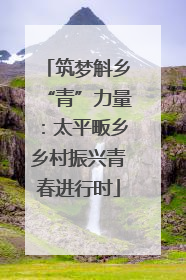筑梦斛乡“青”力量：太平畈乡乡村振兴青春进行时