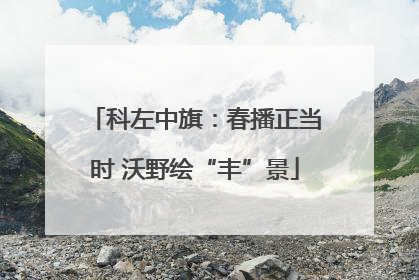 科左中旗：春播正当时 沃野绘“丰”景
