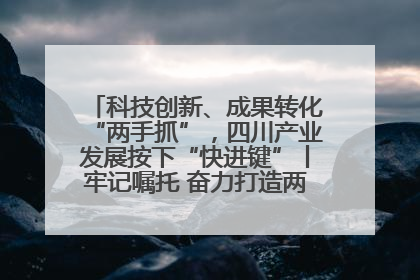 科技创新、成果转化“两手抓”，四川产业发展按下“快进键”丨牢记嘱托 奋力打造两高地两基地一屏障