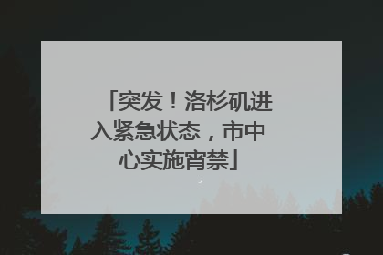 突发！洛杉矶进入紧急状态，市中心实施宵禁