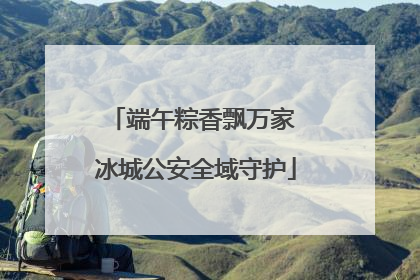 端午粽香飘万家 冰城公安全域守护