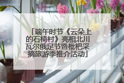 端午时节《云朵上的石椅村》亮相北川瓦尔俄足节暨枇杷采摘旅游季推介活动