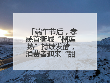 端午节后，孝感首衡城“榴莲热”持续发酵，消费者迎来“甜蜜”囤货期
