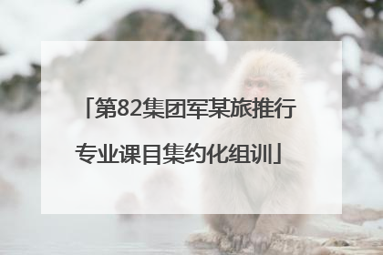第82集团军某旅推行专业课目集约化组训