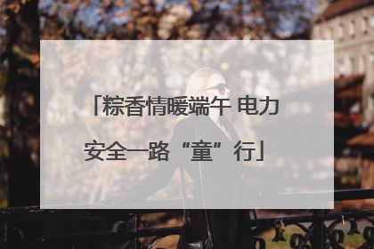 粽香情暖端午 电力安全一路“童”行