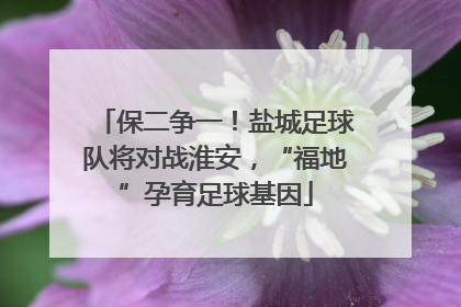 保二争一！盐城足球队将对战淮安，“福地”孕育足球基因