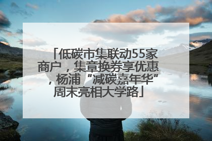 低碳市集联动55家商户，集章换券享优惠，杨浦“减碳嘉年华”周末亮相大学路