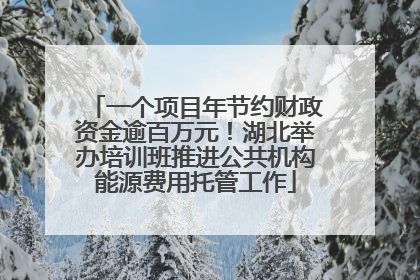 一个项目年节约财政资金逾百万元！湖北举办培训班推进公共机构能源费用托管工作