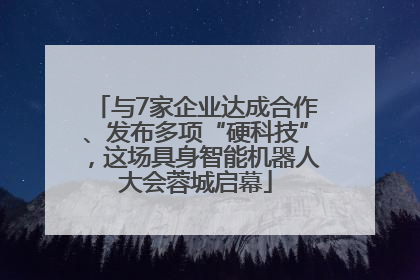 与7家企业达成合作、发布多项“硬科技”，这场具身智能机器人大会蓉城启幕