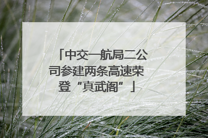 中交一航局二公司参建两条高速荣登“真武阁”