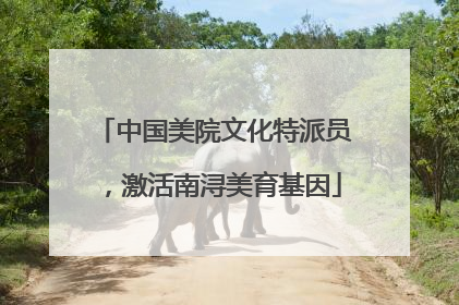 中国美院文化特派员，激活南浔美育基因