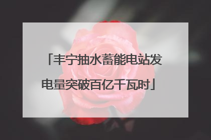 丰宁抽水蓄能电站发电量突破百亿千瓦时