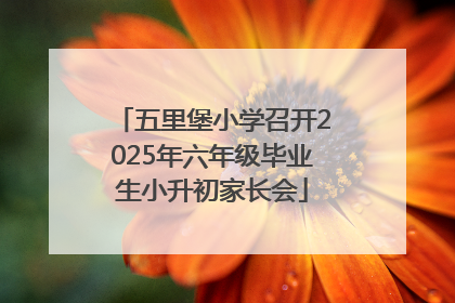 五里堡小学召开2025年六年级毕业生小升初家长会