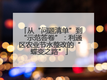 从“问题清单”到“示范答卷”：利通区农业节水整改的“蝶变之路”