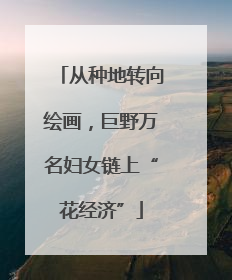 从种地转向绘画，巨野万名妇女链上“花经济”