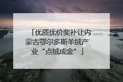 优质优价奖补让内蒙古鄂尔多斯羊绒产业“点绒成金”