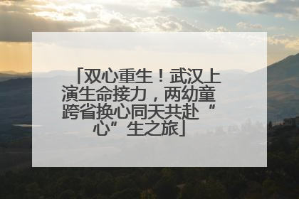 双心重生！武汉上演生命接力，两幼童跨省换心同天共赴“心”生之旅