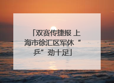 双赛传捷报 上海市徐汇区军休“乒”劲十足