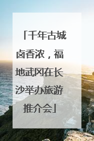千年古城卤香浓，福地武冈在长沙举办旅游推介会