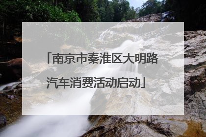 南京市秦淮区大明路汽车消费活动启动