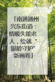 南通通州兴东街道：情暖失能老人，绘就“银龄守护”新画卷