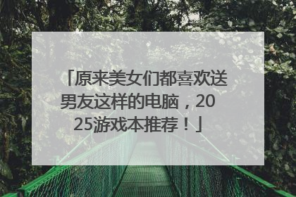 原来美女们都喜欢送男友这样的电脑，2025游戏本推荐！