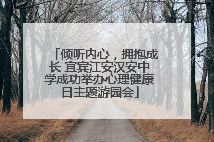 倾听内心，拥抱成长 宜宾江安汉安中学成功举办心理健康日主题游园会