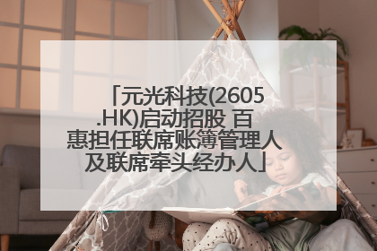 元光科技(2605.HK)启动招股 百惠担任联席账簿管理人及联席牵头经办人