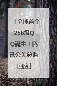 全球首个256级QQ诞生！腾讯公关总监回应
