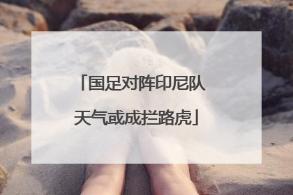 国足对阵印尼队 天气或成拦路虎