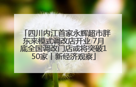 四川内江首家永辉超市胖东来模式调改店开业 7月底全国调改门店或将突破150家丨新经济观察