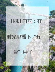四川宜宾：在时光里播下“五育”种子