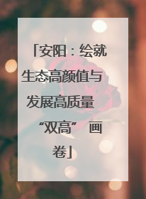 安阳：绘就生态高颜值与发展高质量 “双高” 画卷