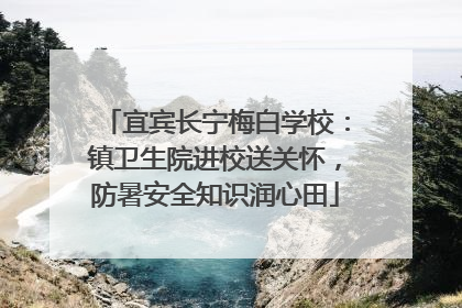 宜宾长宁梅白学校：镇卫生院进校送关怀，防暑安全知识润心田