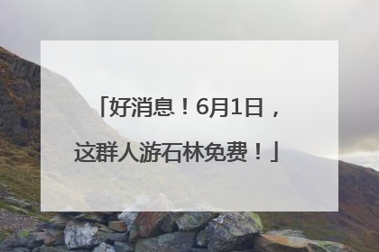 好消息！6月1日，这群人游石林免费！