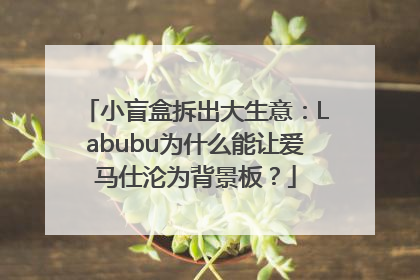 小盲盒拆出大生意：Labubu为什么能让爱马仕沦为背景板？