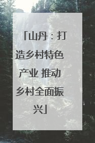山丹：打造乡村特色产业 推动乡村全面振兴