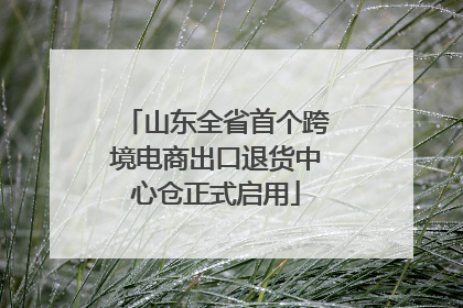 山东全省首个跨境电商出口退货中心仓正式启用